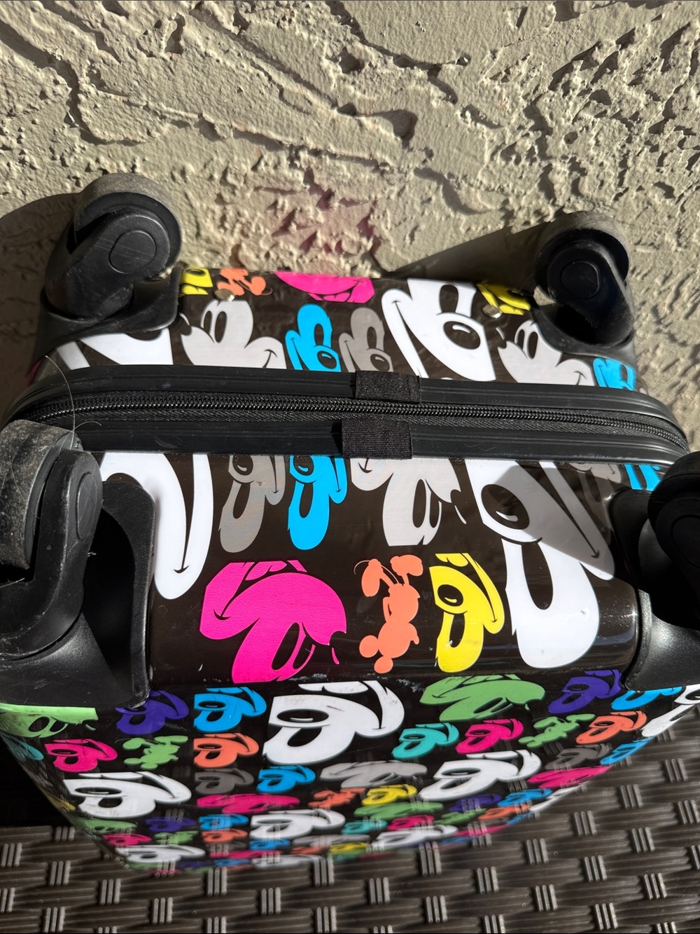 Disney Parks Mickey Mouse Pop Art Luggage 20" Hardcover Suitcase Spinner - Picture 15 of 15